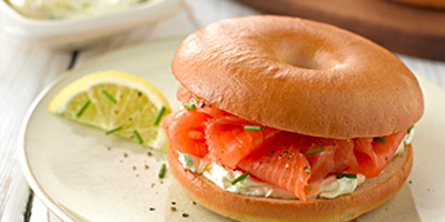 Smoked Salmon and Cream Cheese Bagel