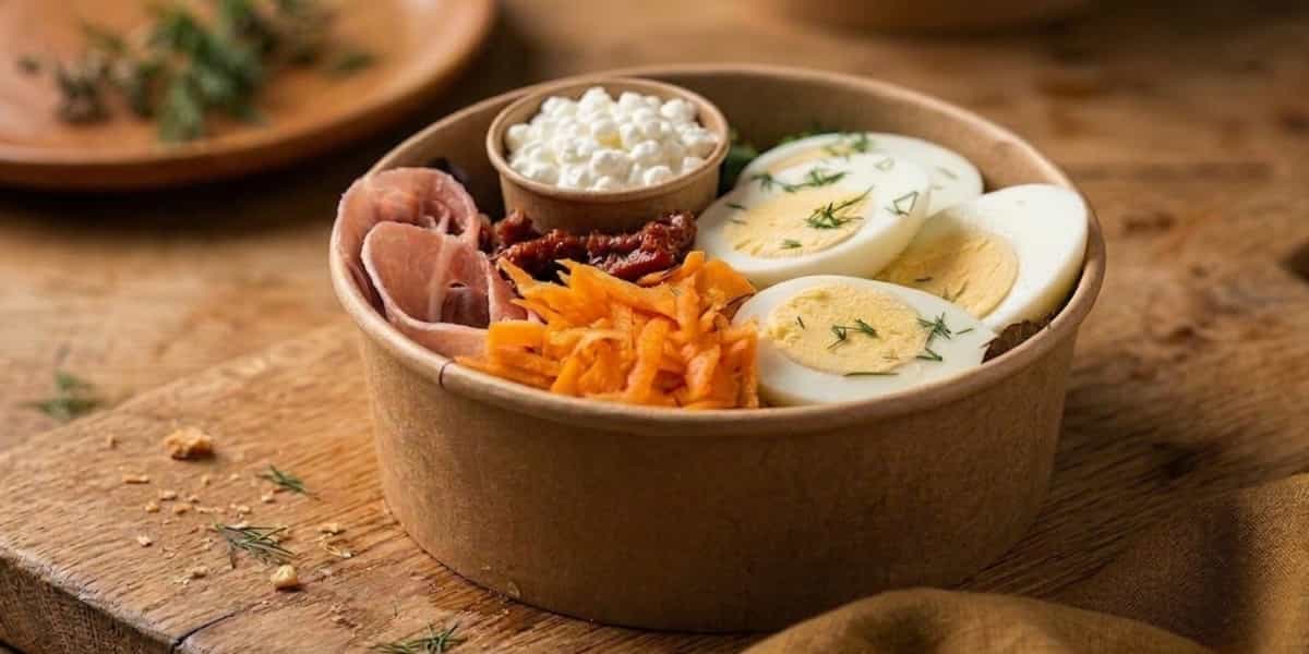 Parma Ham & Boiled Egg Salad