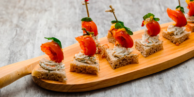 Wooden Paddle-Style Serving Platters - Equipment Hire
