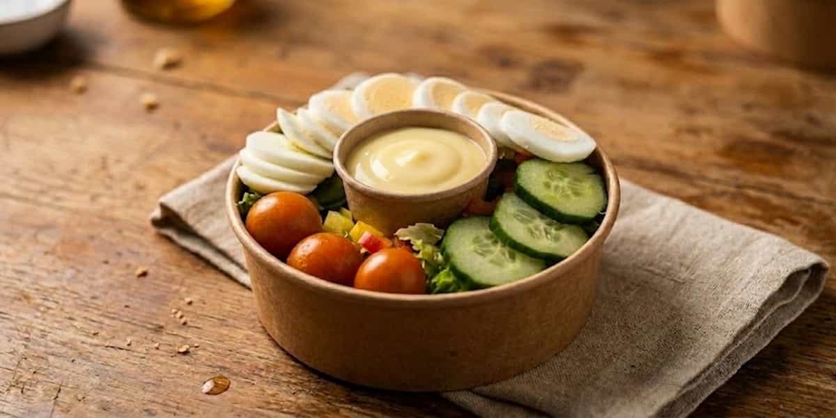 Sliced Boiled Egg Salad