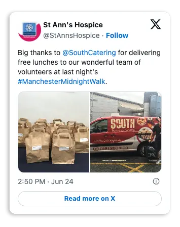 Lunch Bag Catering Testimonial